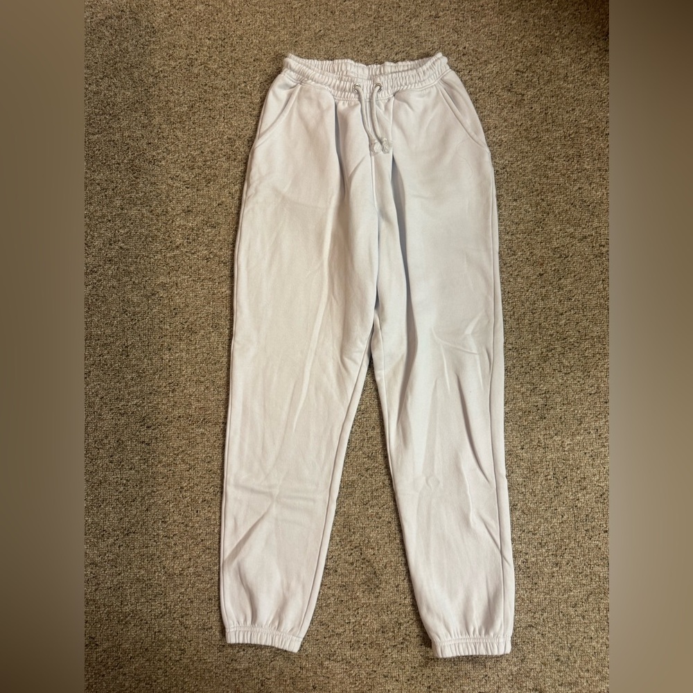 Missguided Tall White Sweatpants 6